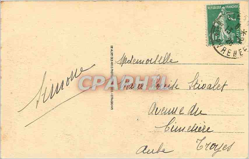 Biarritz - Casino Municipal - Gros Temps — Verso