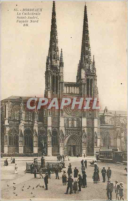 CPA Bordeaux La Cathedrale Saint Andre Facade Nord 