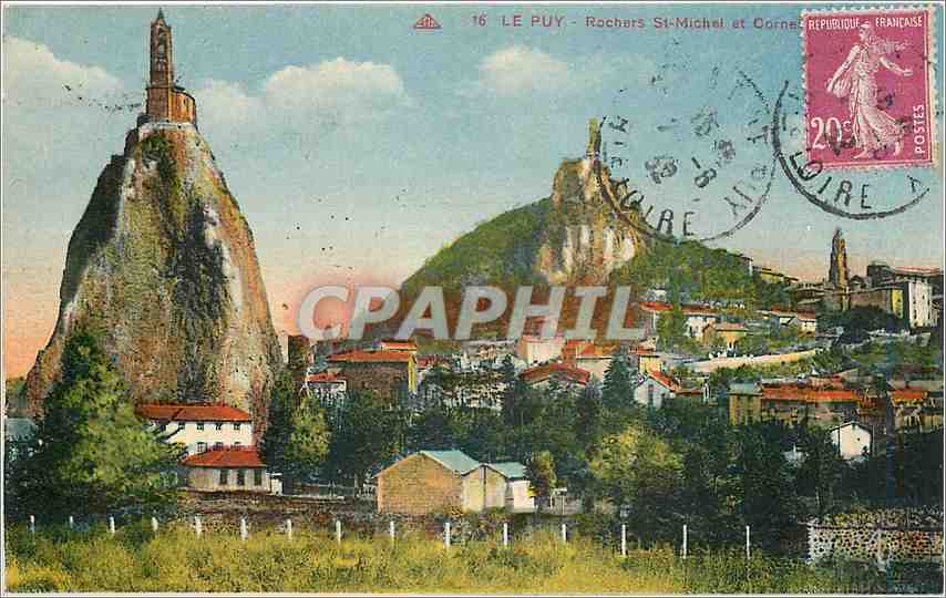CPA Le Puy Rochers St Michel 
