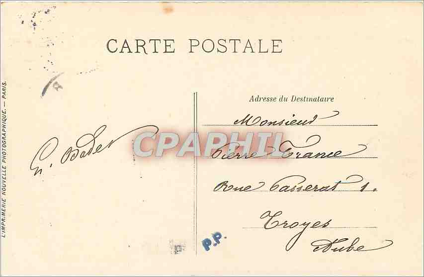 CPA Poitiers Notre Dame la Grande  — Rückseite