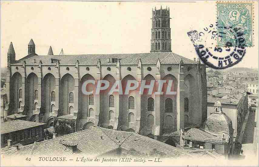 CPA Toulouse L'Eglise des Jacobins 