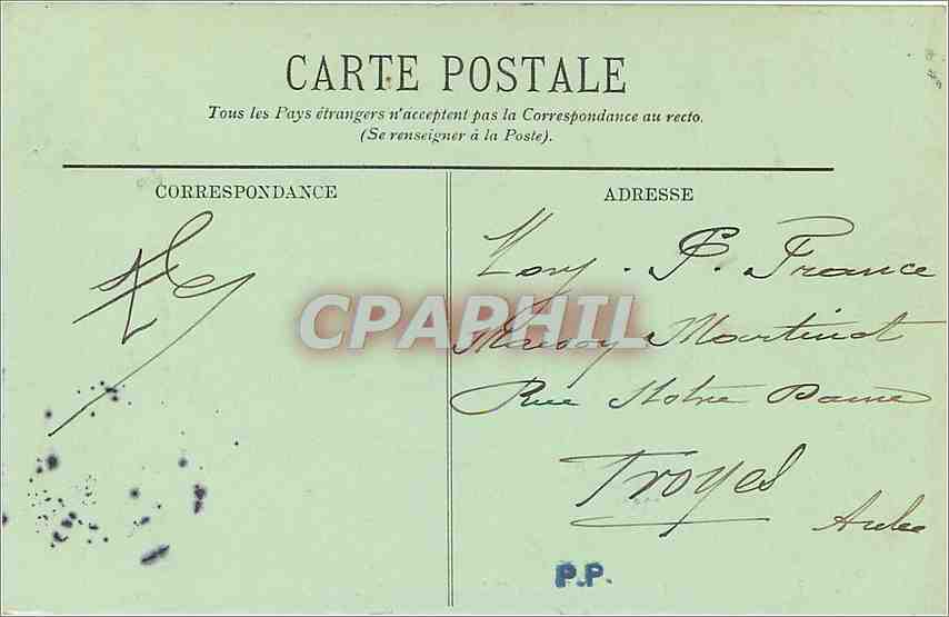 CPA Toulouse L'Eglise des Jacobins  — Verso