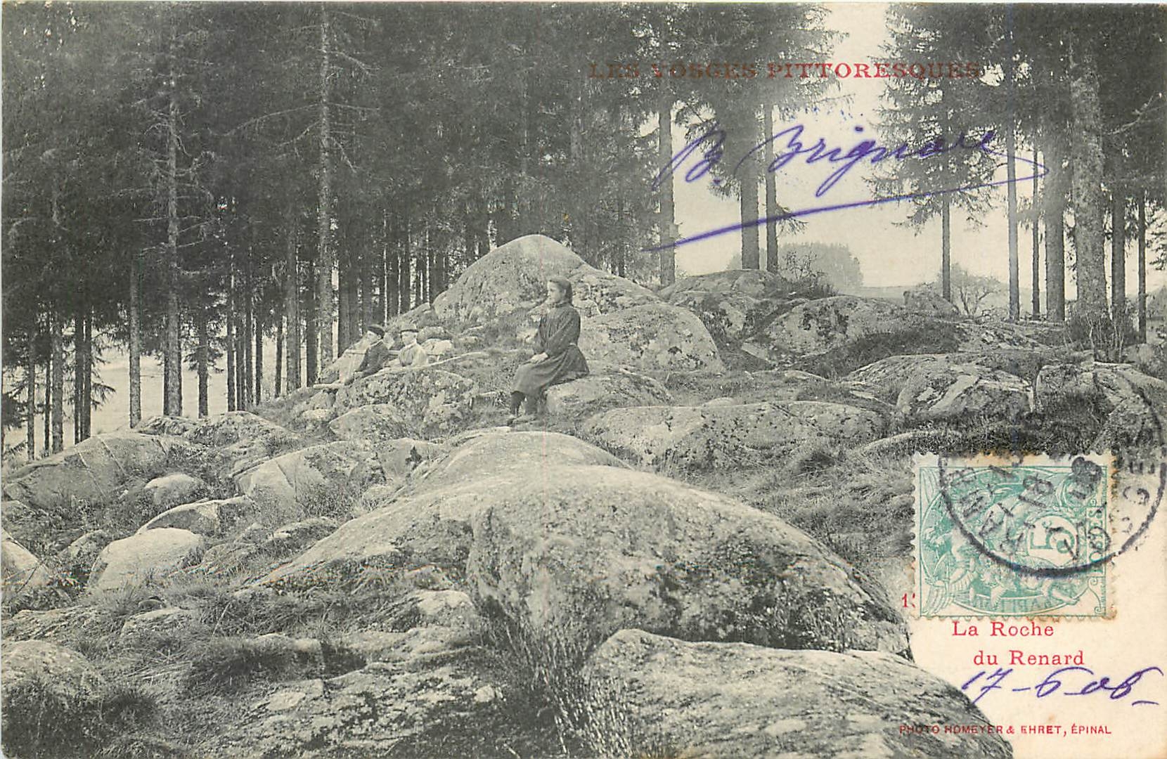 CPA Les Vosges Pittoresques La Roche du Renard 