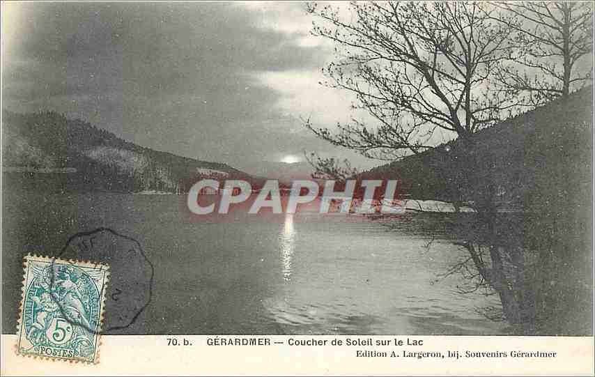 CPA Gerardmer Coucher de soleil sur le Lac 