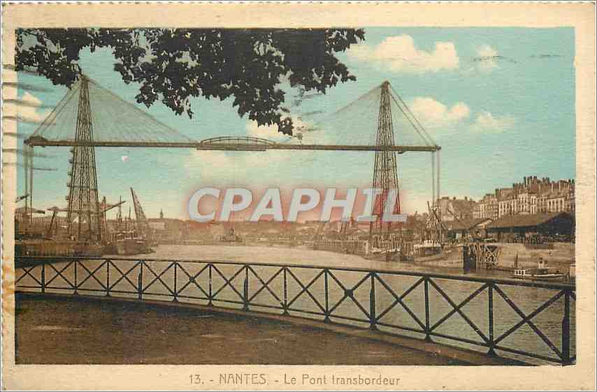 CPA Nantes Le Pont transbordeur 
