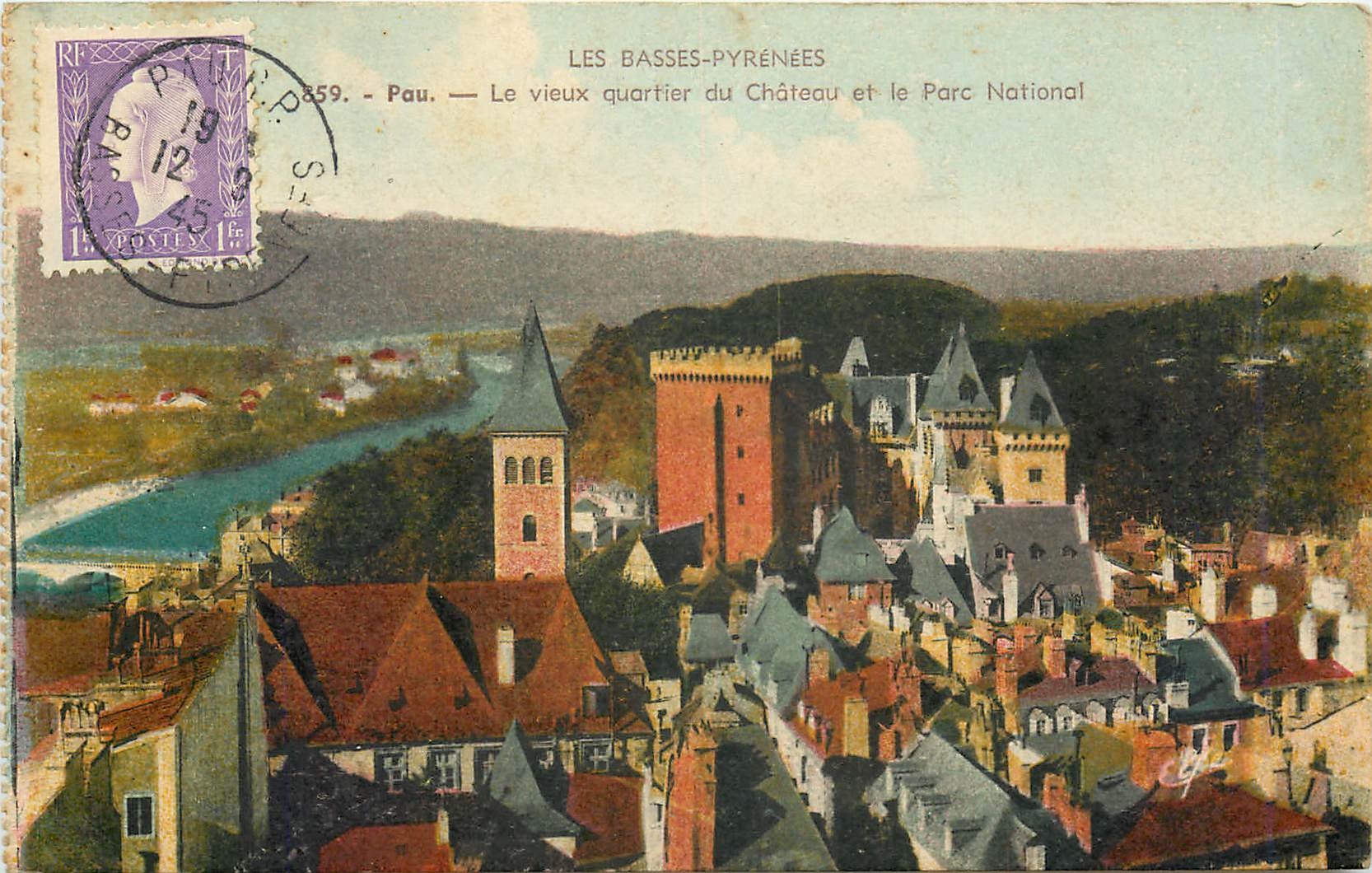 Pau — Le vieux quartier du Château et le Parc National — Labouche frères, Toulouse