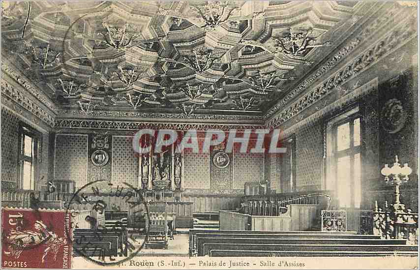 CPA Rouen S Inf Palais de Justice Salle d'Assises 