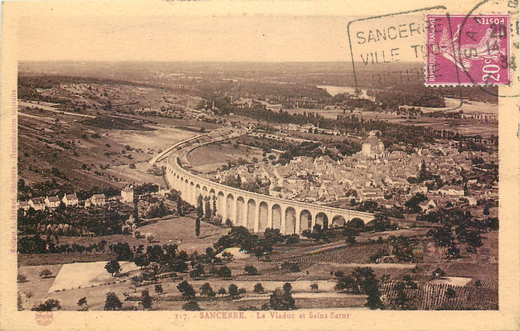 CPA Sancerre Le Viaduc et Saint Satur 