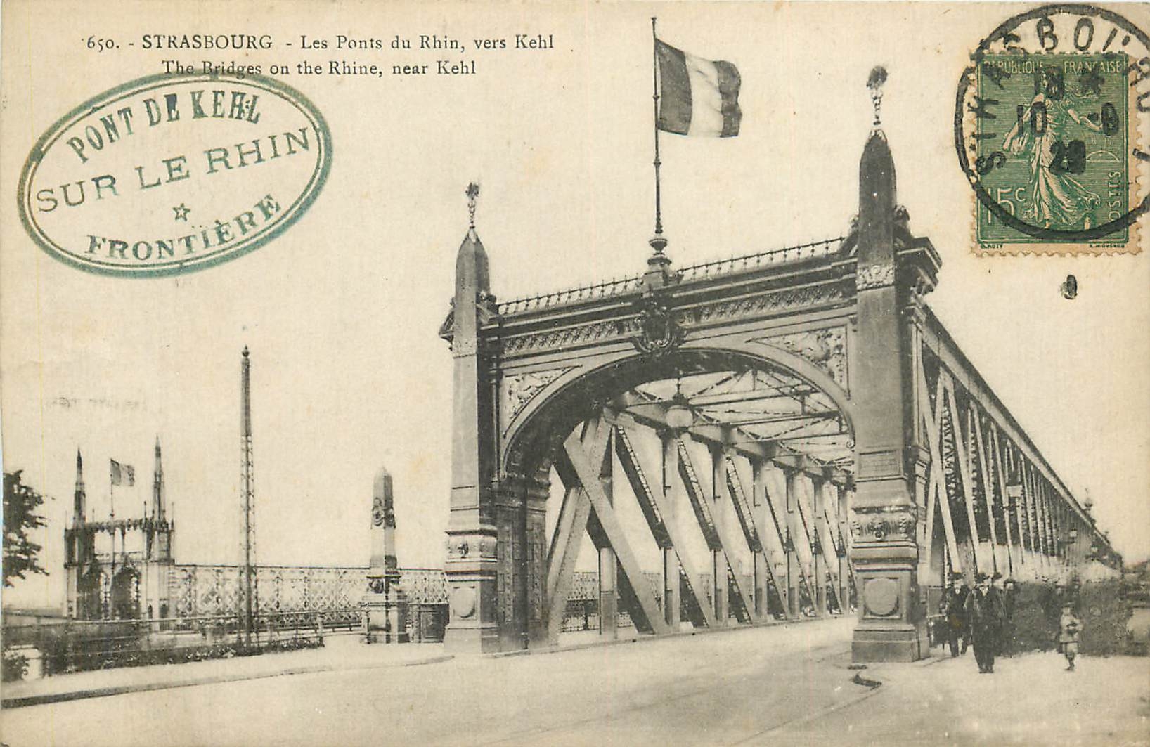 CPA Strasbourg Les Ponts du Rhin 