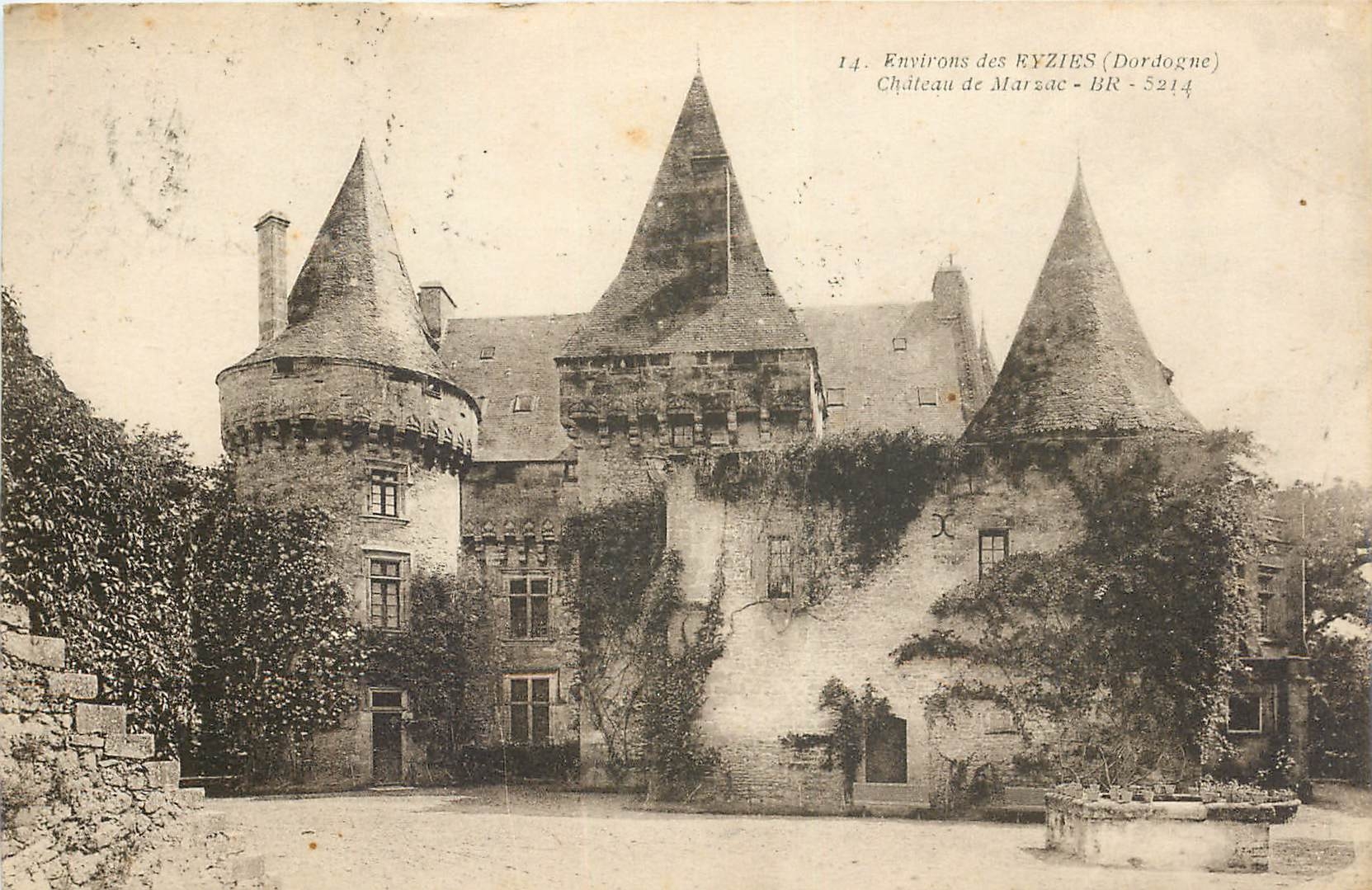 CPA Environs de Beziers Dordogne Chateau de Marzac 