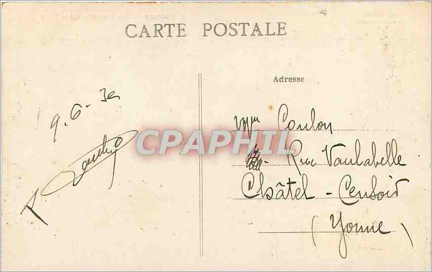 CPA Fecamp Vue Generale sur la Plage  — Rückseite