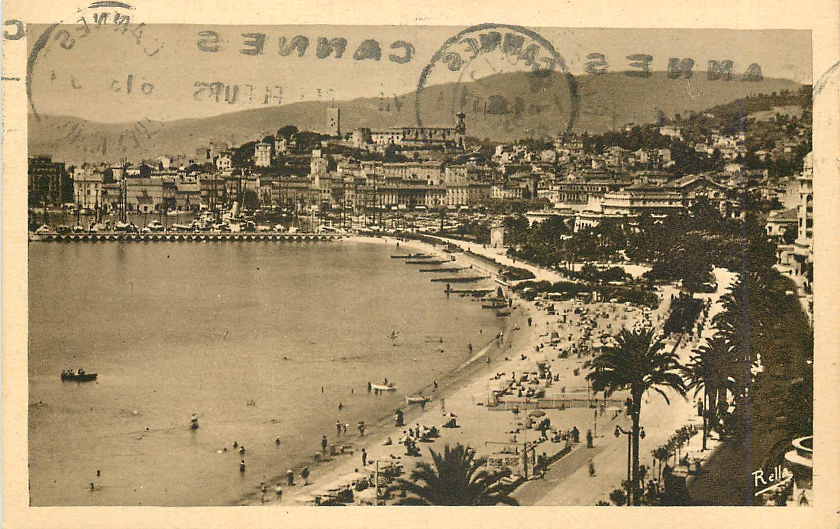 CPA Cannes La Croisette et le Mont Chevalier 