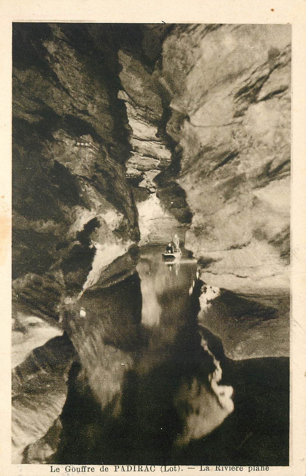 CPA Le Gouffre de Padirac Lot La Riviere plane 