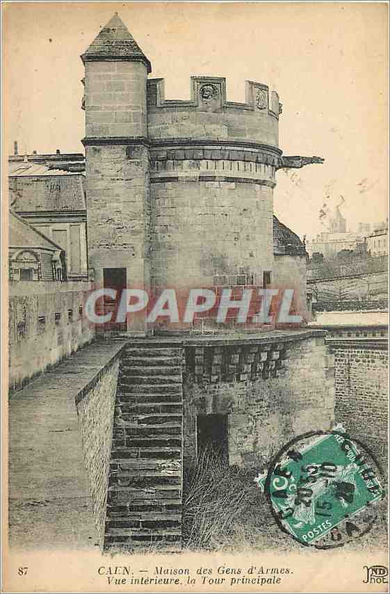 Cafén — Maison des Gens d'Armes. Vue intérieure. la Tour principale — éditeur JNDHOT, n° 87
