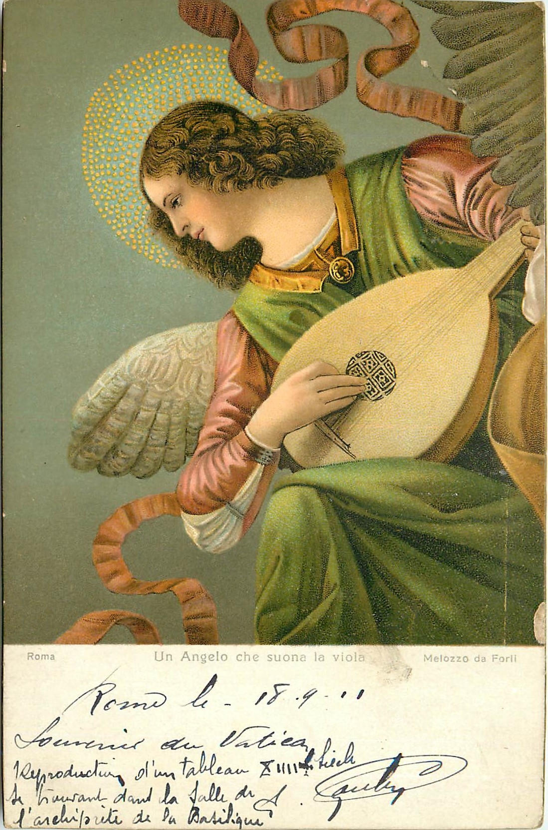 CPA Un Angelo che sous la viola Melozzo da Forti