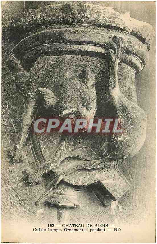 CPA Chateau de Blois Cul de Lampe Ornamented pendant 