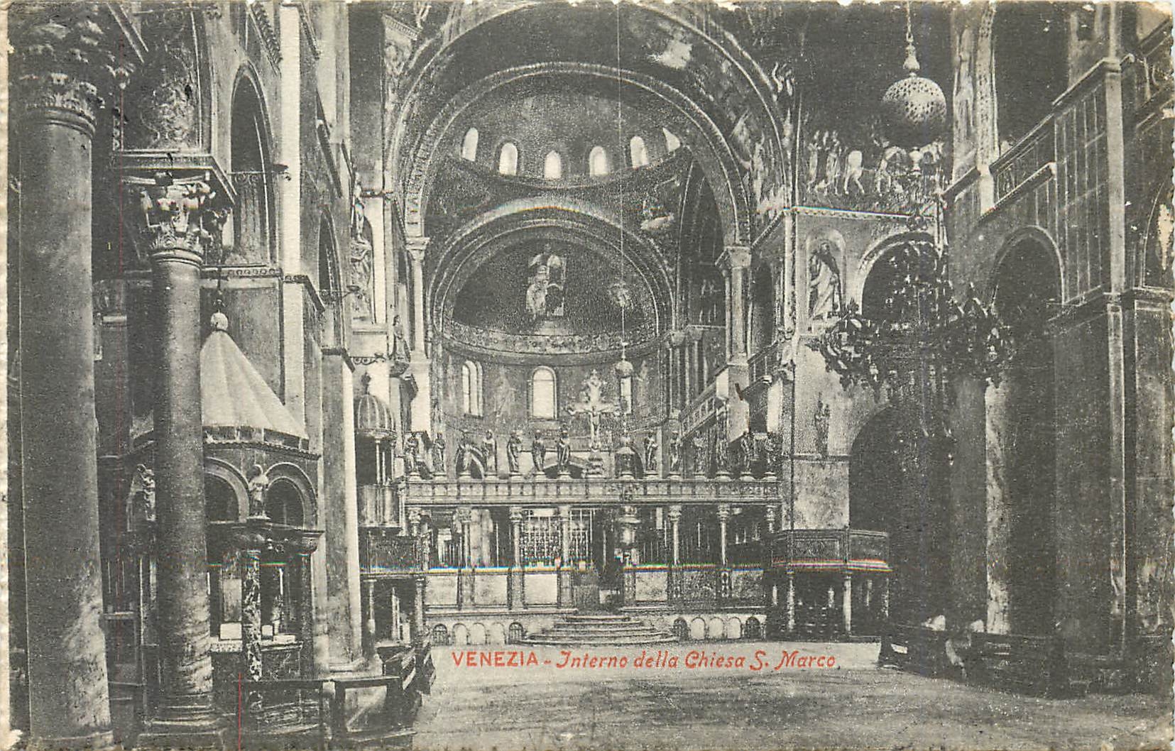 CPA Venezia Interno della Chiesa S Marco 