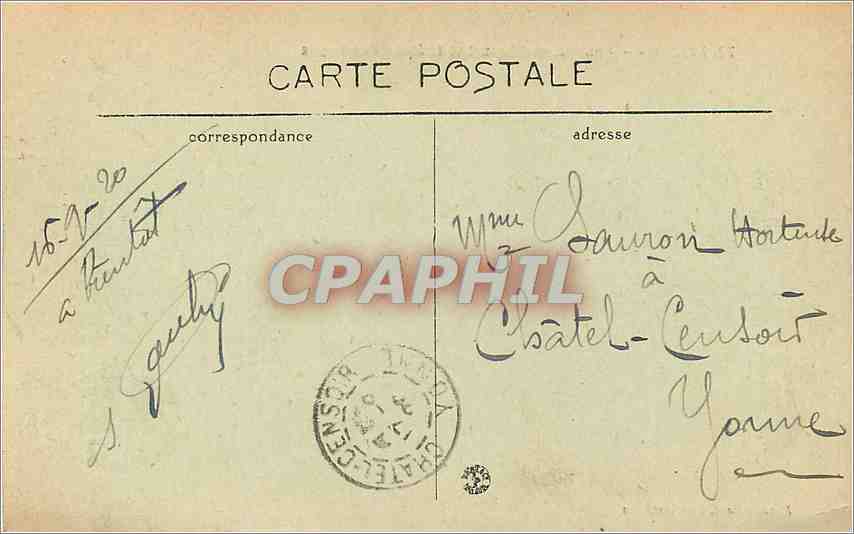 CPA Avignon Pont Saint Benezet et Chateau des Papes  — Rückseite