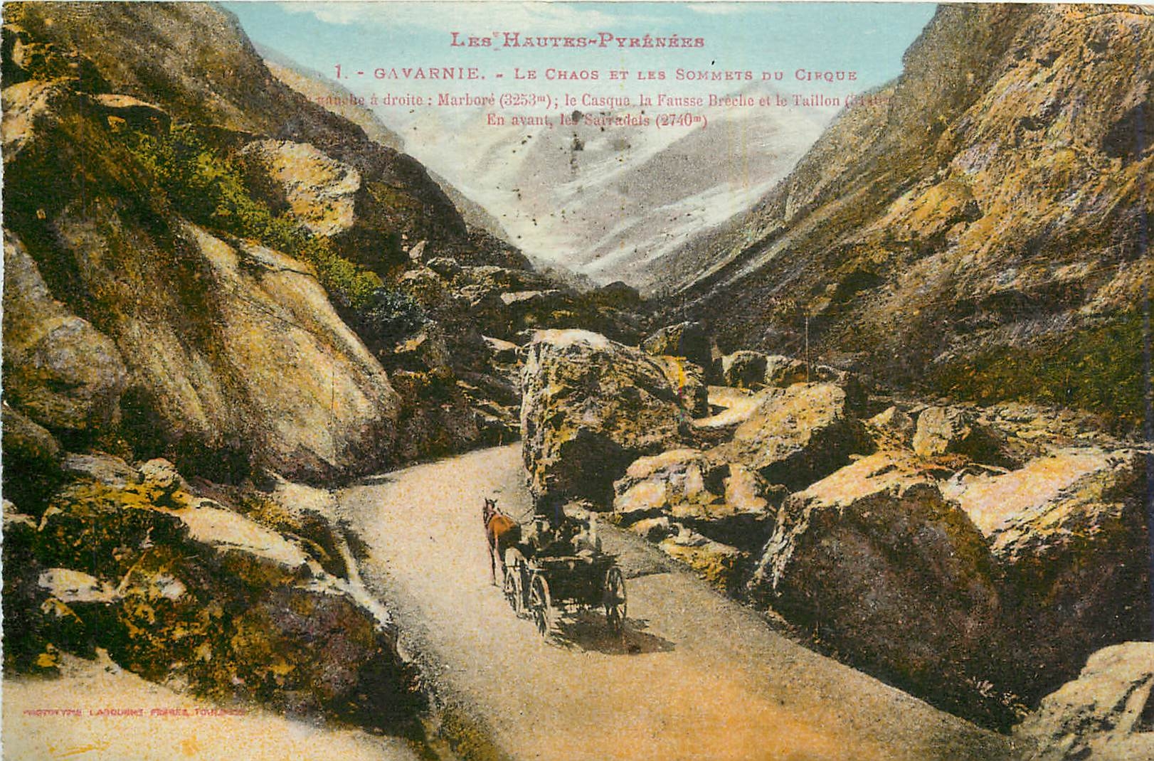 CPA Gavarnie Le Chaos et les Sommets du Cirque 