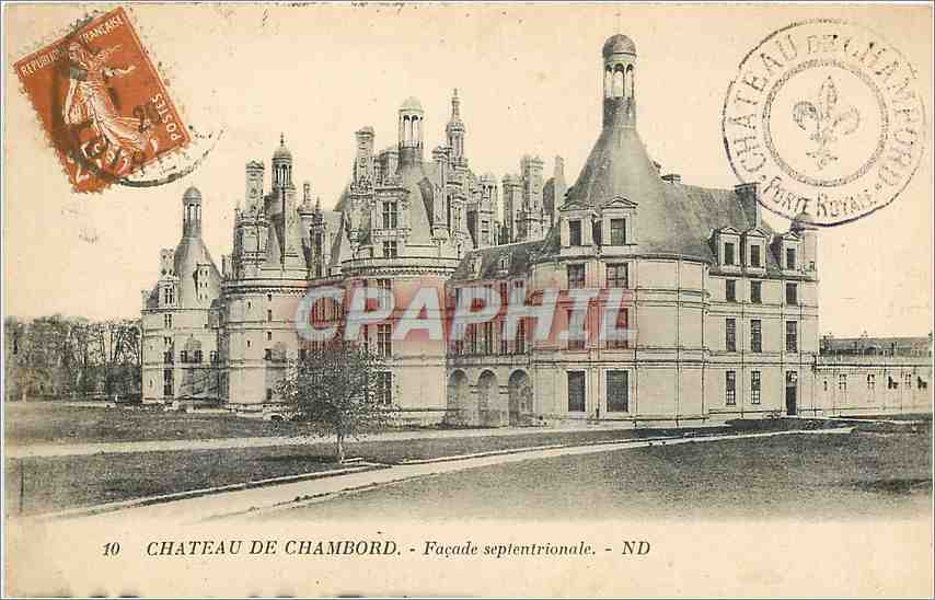 CPA Chateau de Chambord Facade septentrionale 
