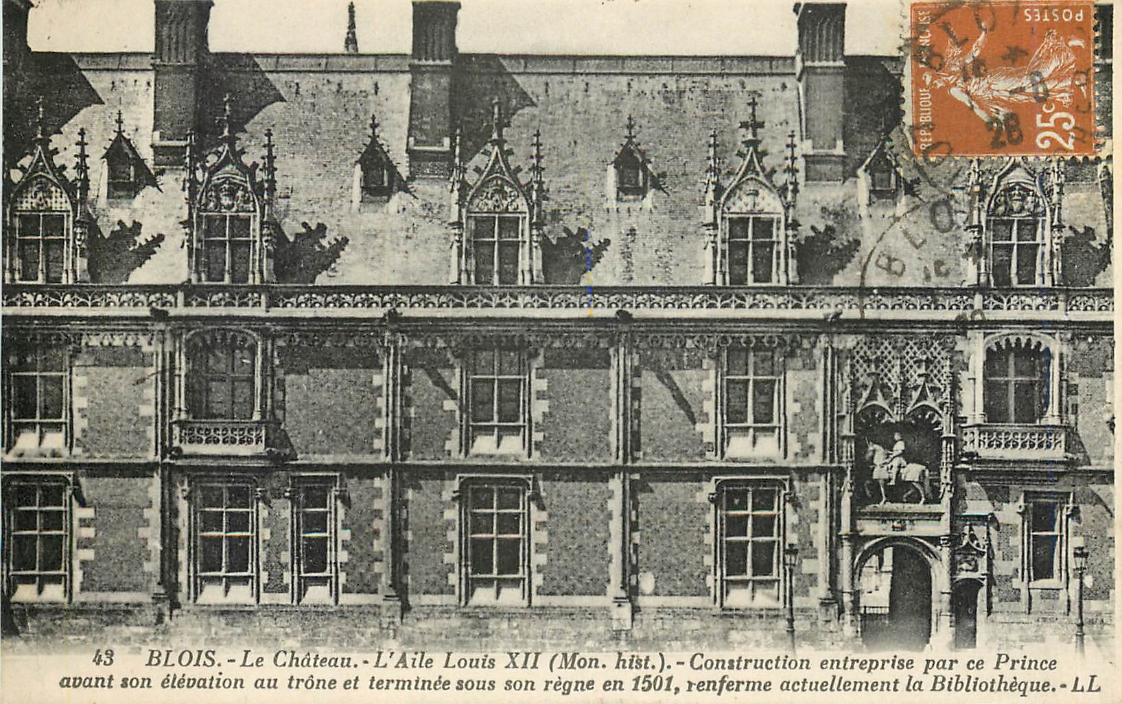 CPA Blois Le Chateau L'aile Louis XII 