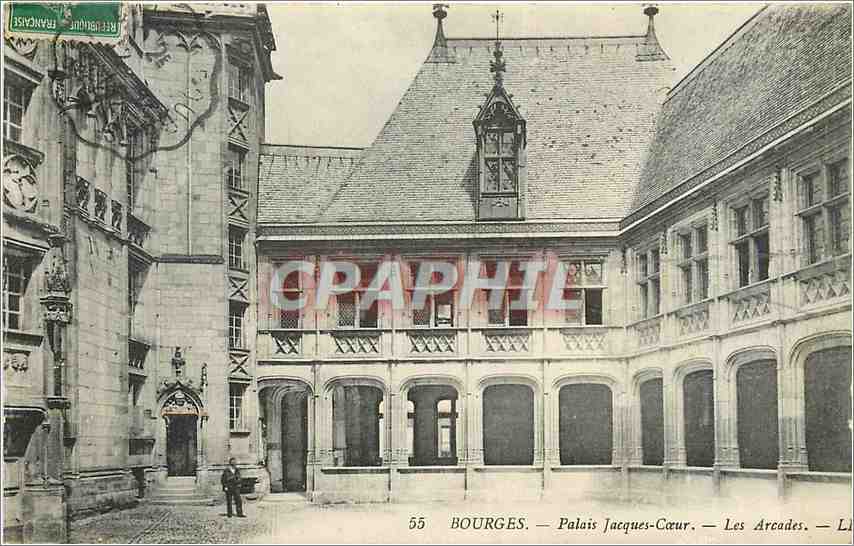 CPA Bourges Palais Jacques Coeur Les Arcades 