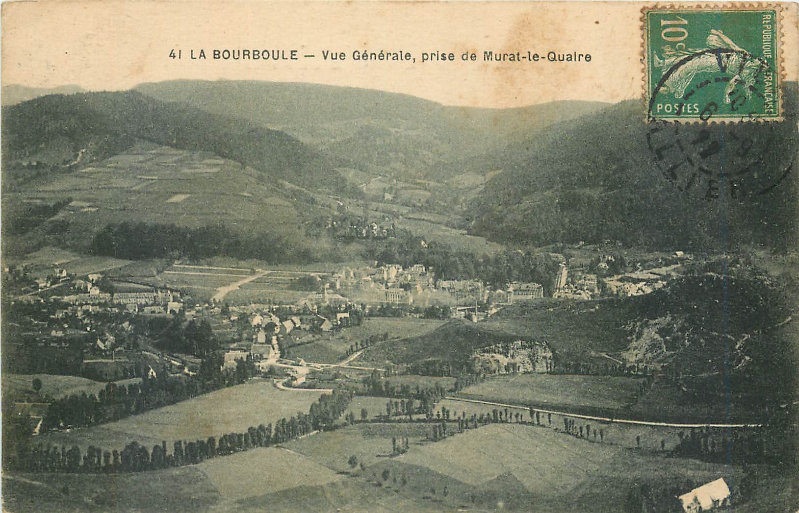 CPA La Bourboule Vue Generale prise de Murat le Quaire 