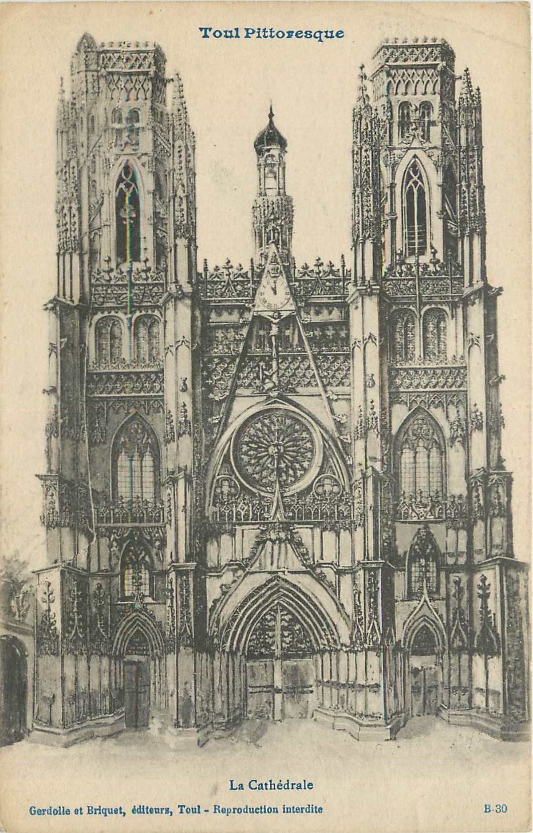 CPA Tour Pittoresque La Cathedrale 