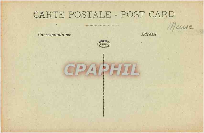 CPA Vauouois Guerre de Mines coupure formee de crateres successifs Militaria — Rückseite