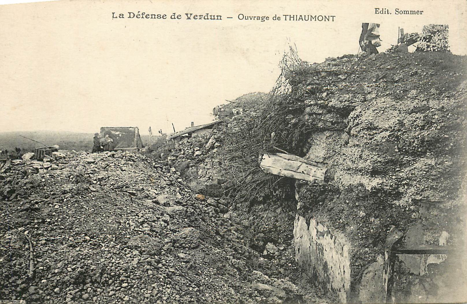 CPA La Defense du Verdun Ouvrage de Thiaumont Militaria