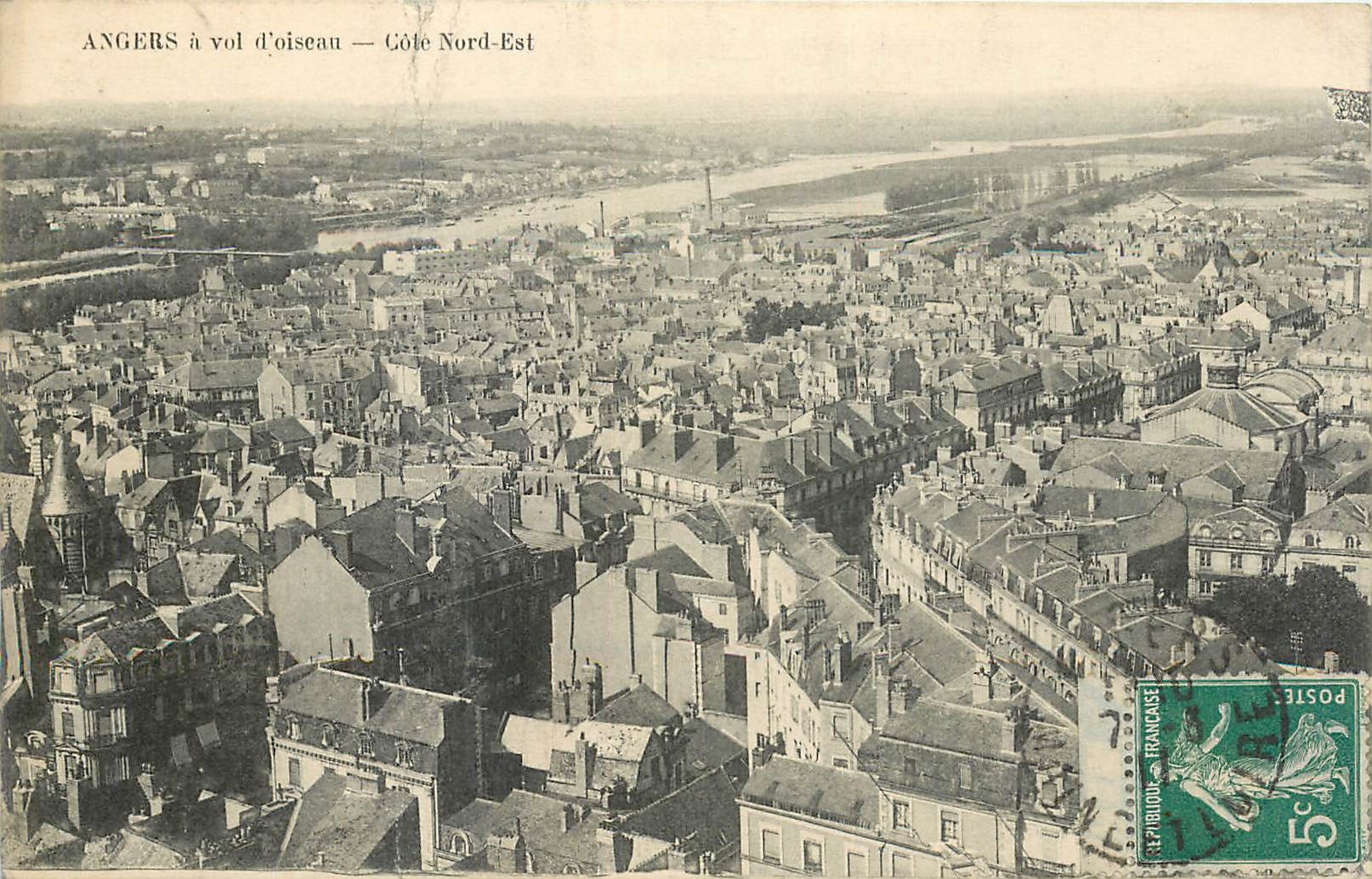 CPA Angers a vol d'oiseau Cote Nord Est 