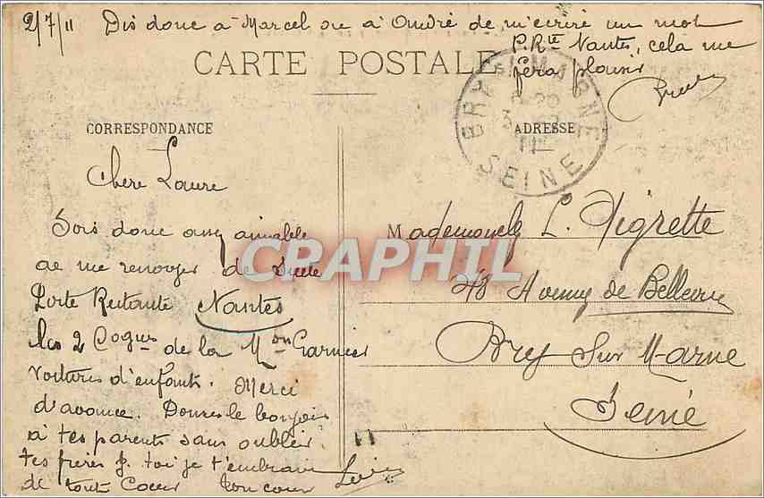 CPA Angers Vue sur la Maine prise du Chateau  — Rückseite