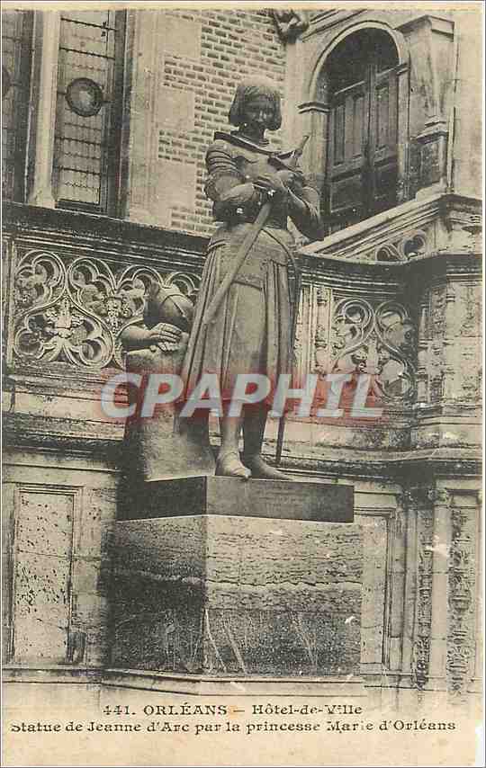 Orléans — Hôtel-de-Ville — Statue de Jeanne d'Arc par la princesse Marie d'Orléans