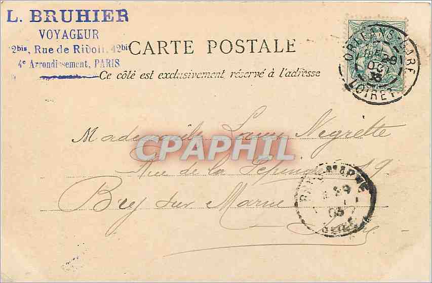 Orléans — La Place du Martroi — L. Bruhier, voyageur, Paris — Reverso
