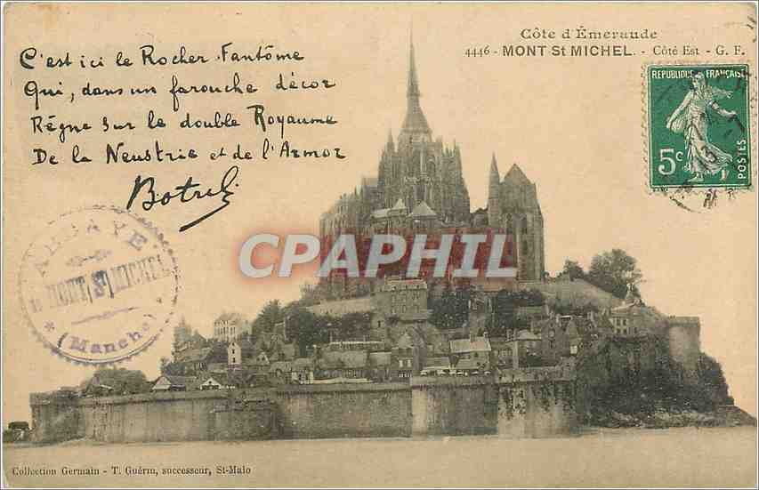 CPA Mont St Michel Cote Est Botrel