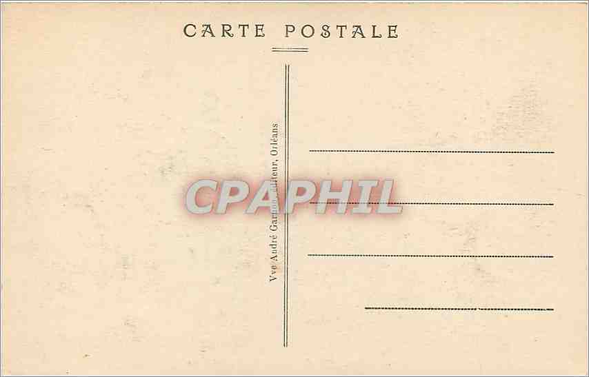 Orléans — La Cathédrale — éditeur André Garnier, n° 566 — Verso