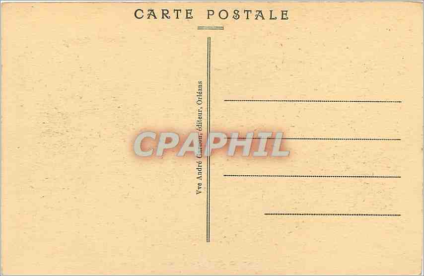 CPA Orleans Place du Martroi Jeanne d'Arc par Foyatier  — Verso