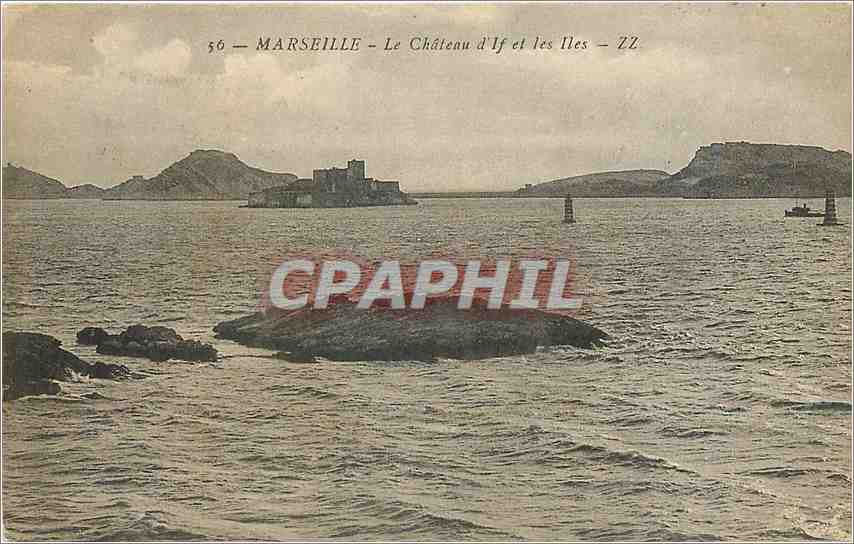 CPA Marseille Le Chateu d'If et les Iles 