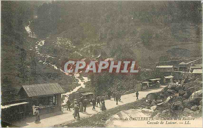 Environs de CAUTERETS — Chemin de la Raillière — Cascade de Lutour — LL.
