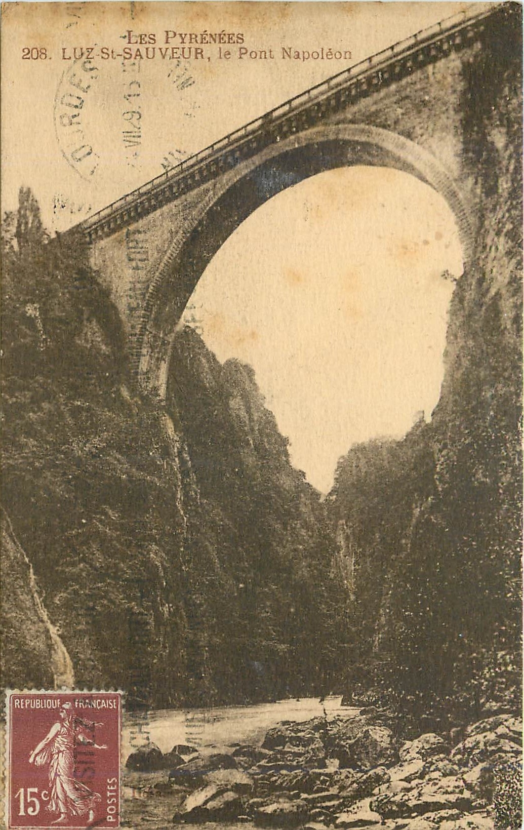 Luz-Saint-Sauveur — le Pont Napoléon — Les Pyrénées, n°208