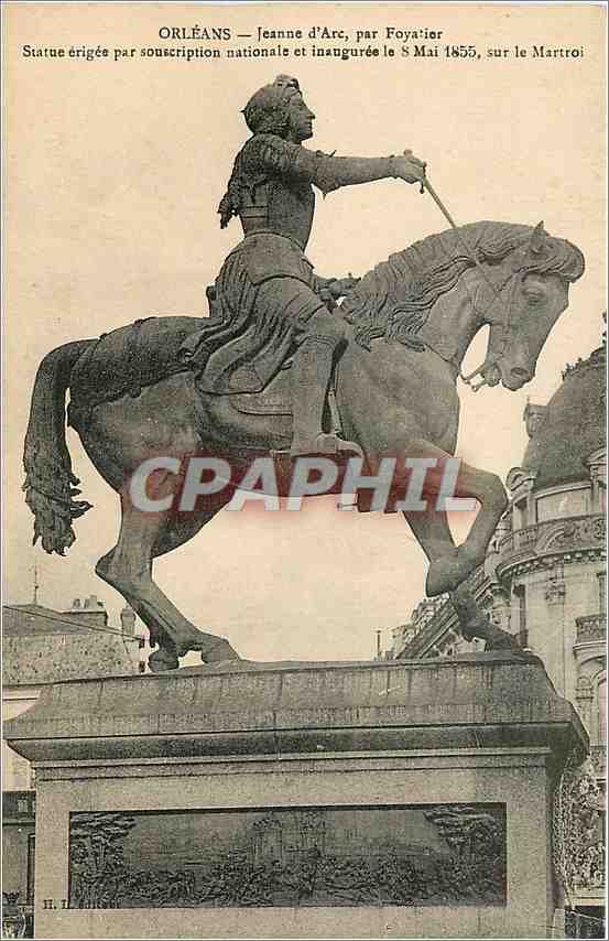 CPA Orleans Jeanne d'Arc par Foyatier 
