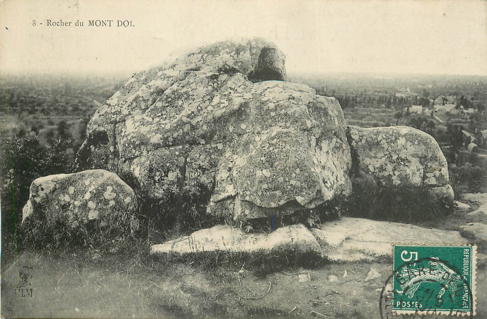 Rocher du Mont Dol — vue panoramique — H. Le Matilob, éditeur, Saint-Nazaire