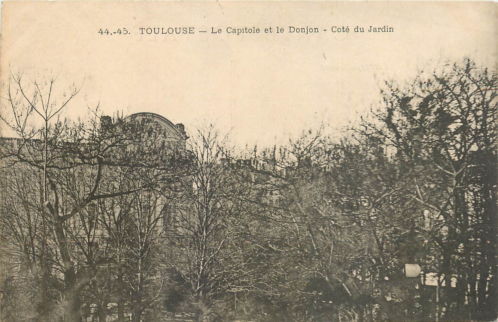 CPA Toulouse Le Capitole et le Donjon Cote du Jardin 