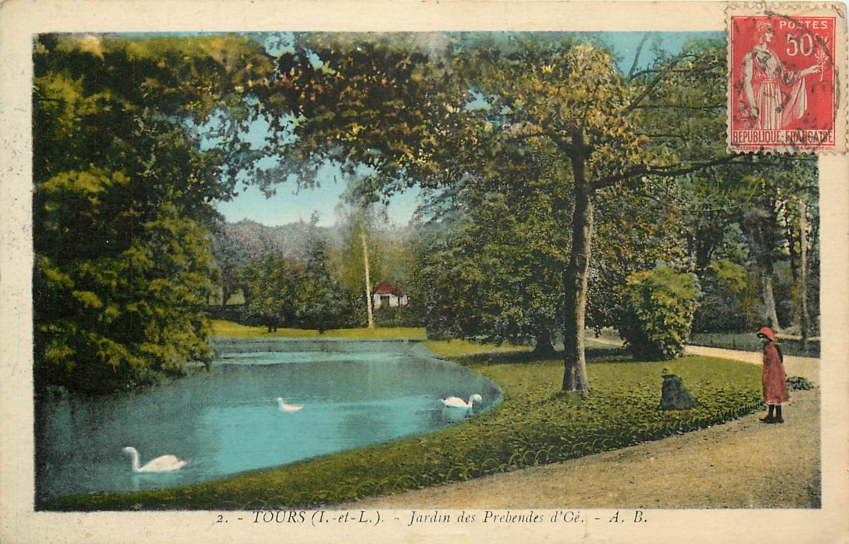 CPA Tours I et L Jardin des Prebendes d'Ce 