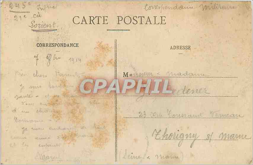 CPA Amboise Le Balcon Historique ou furent pendus les Conjures  — Rückseite