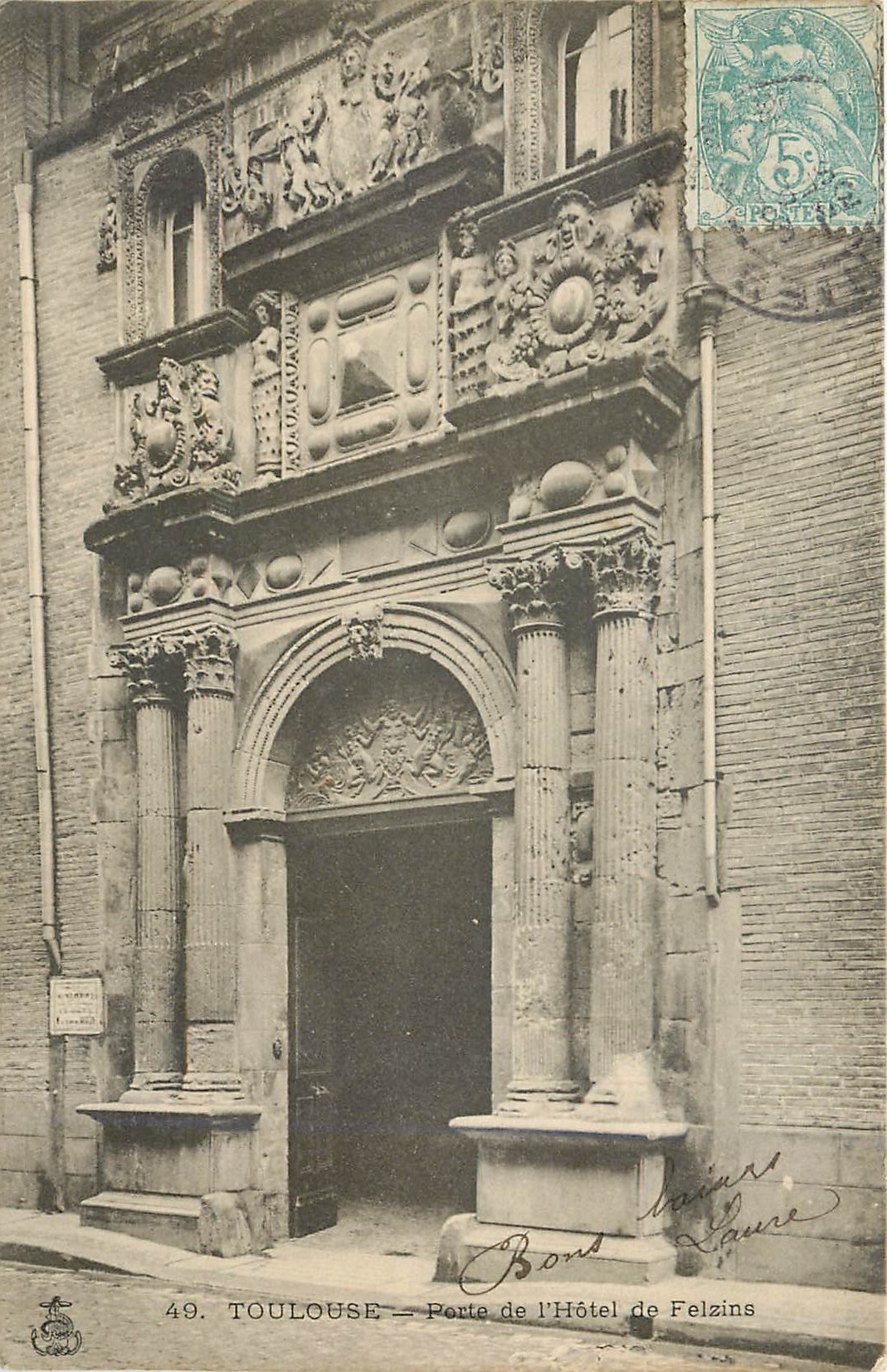 CPA Toulouse Porte de l'Hotel de Felzins 