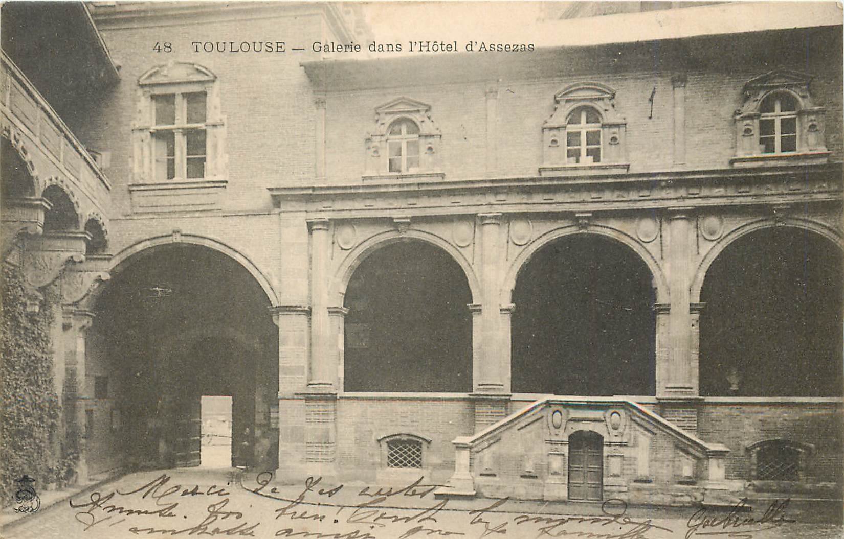 CPA Toulouse Galerie dans l'Hotel d'Assezas 