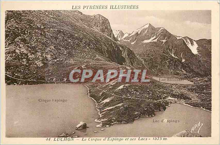 CPA Luchon Le Cirque d'Espingo et ses Lacs 