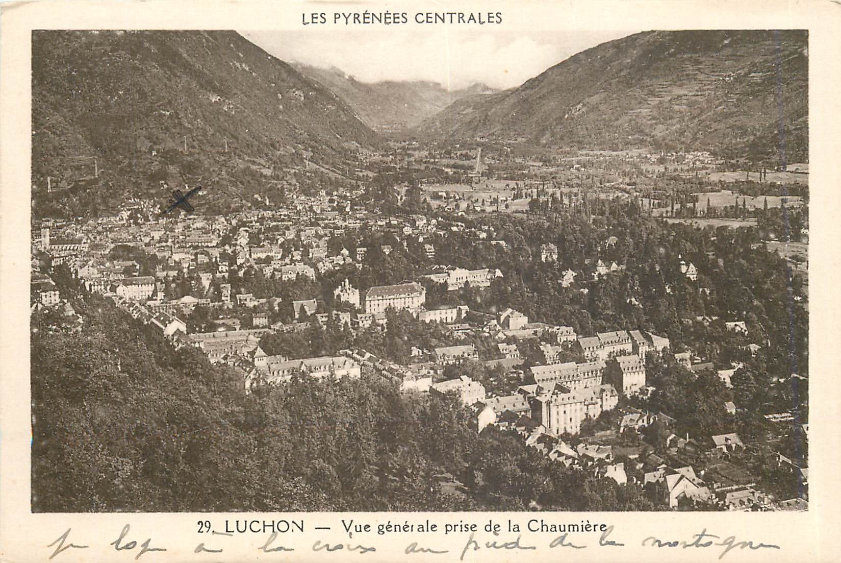 CPA Luchon Vue generale prise de la Chaumiere 