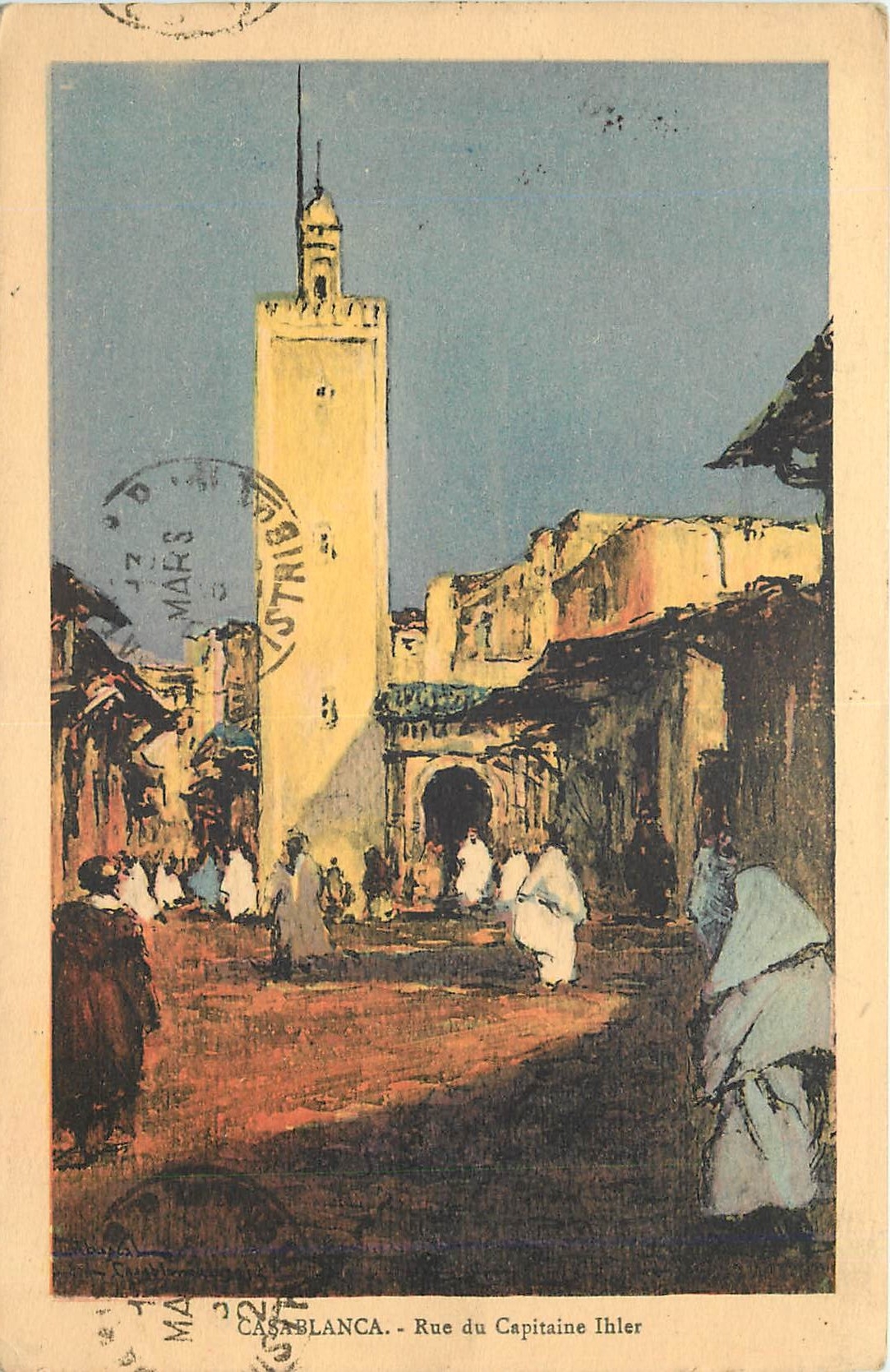 CPA Casablanca Rue du Capitaine Thier 